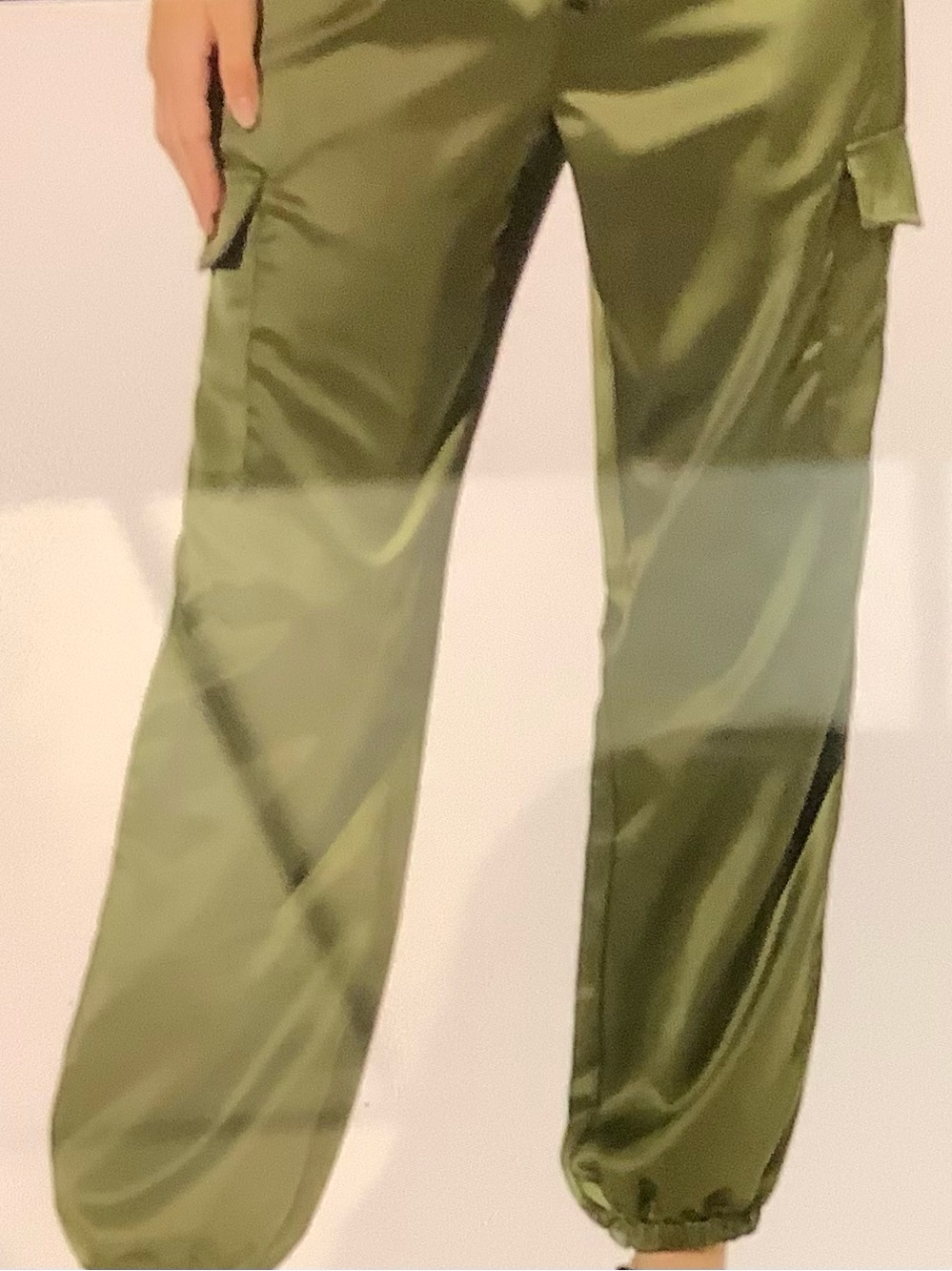 Wallflower Olive Green Cargo Joggers